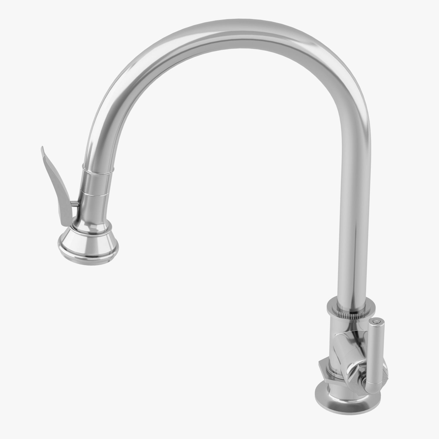 Waterworks Henry Gooseneck Kitchen Faucet 3D model_3