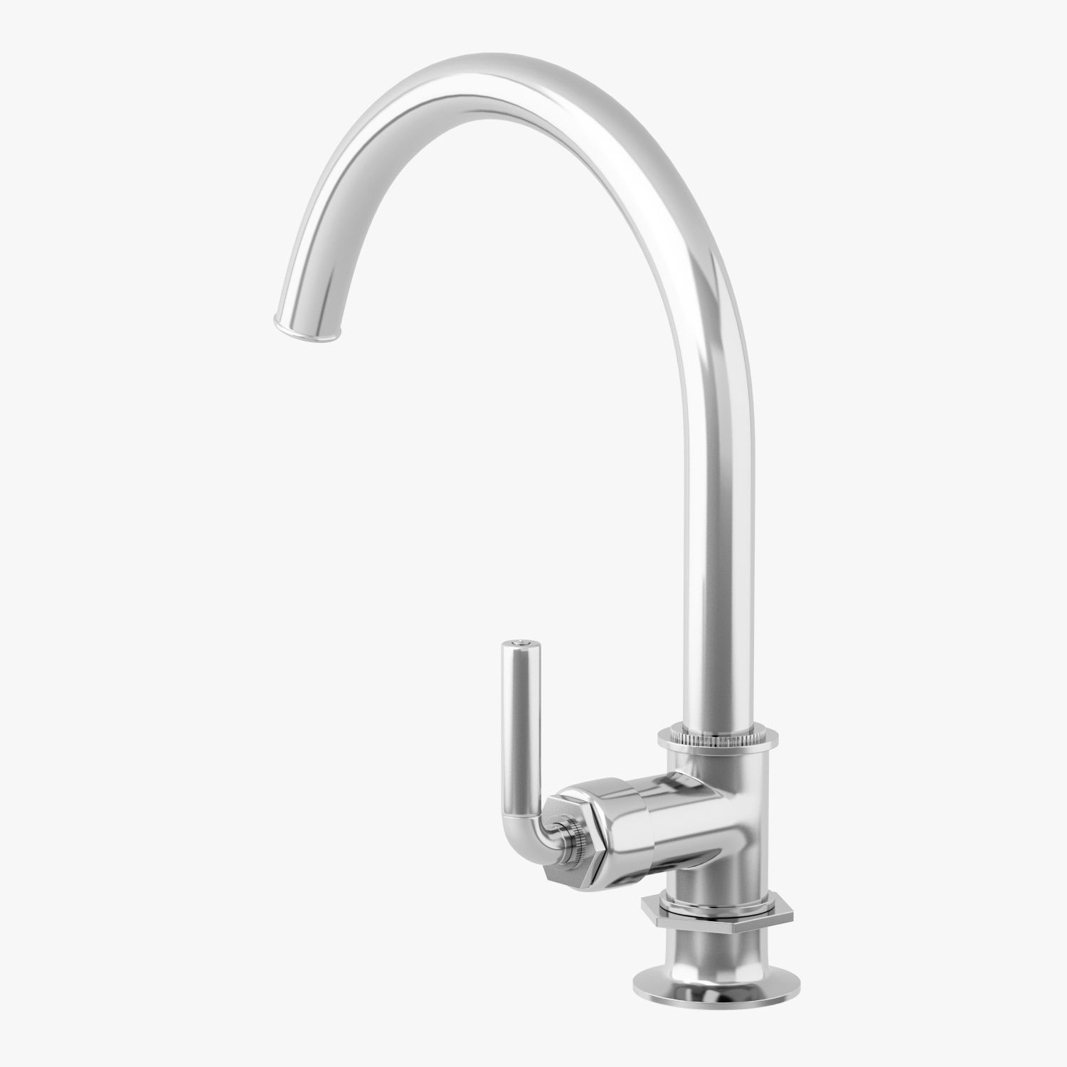 Waterworks Henry Kitchen Faucet 3D model_2