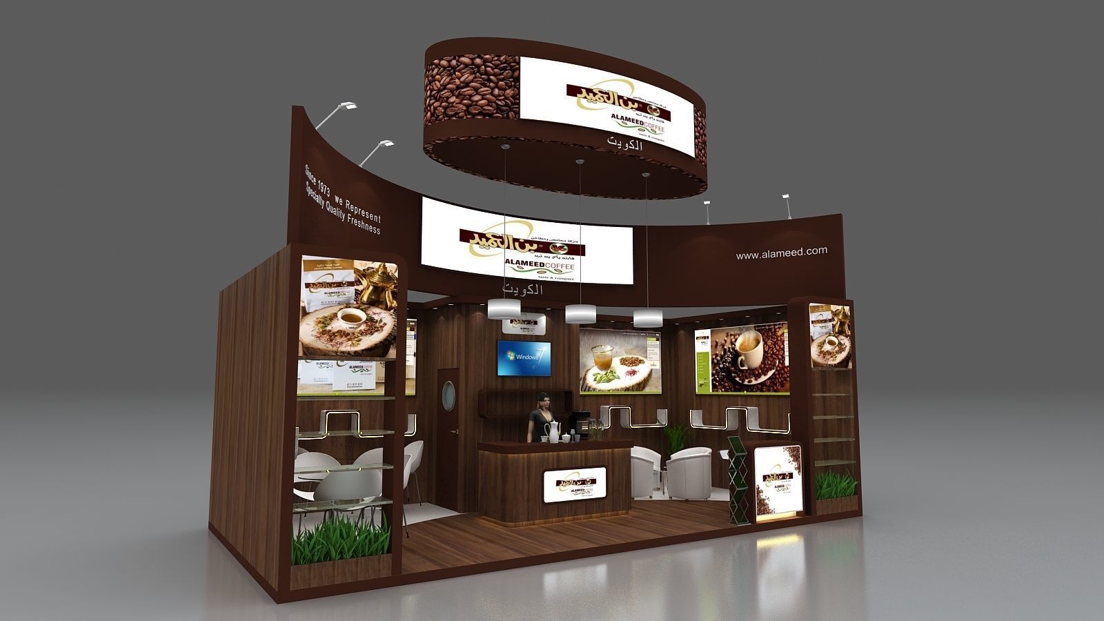 Exhibition stand design 3D model_1
