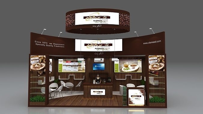 Exhibition stand design 3D model