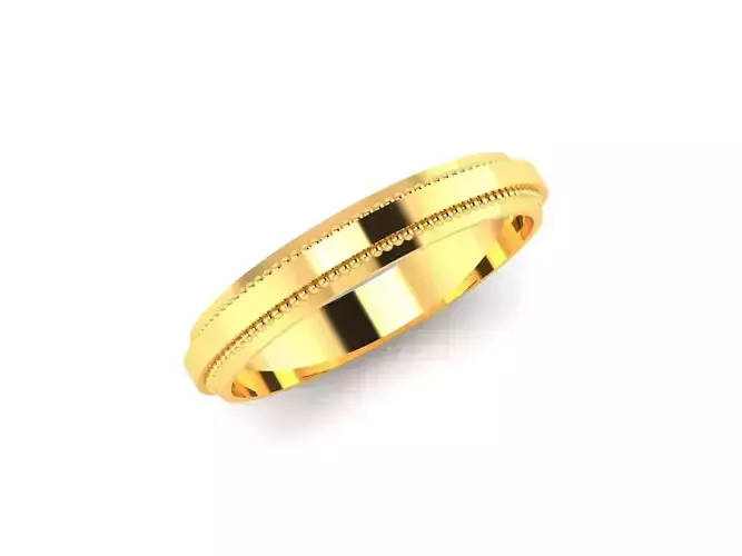 Women Band Ring 3dm render detail