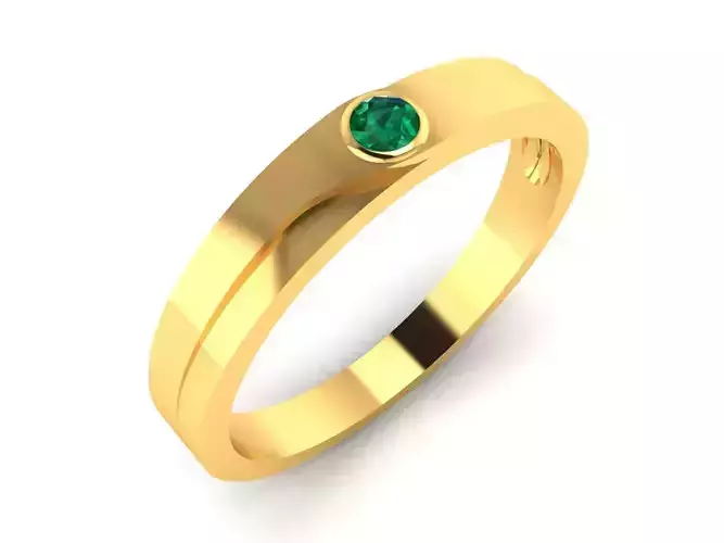 Women Band Ring 3dm render detail