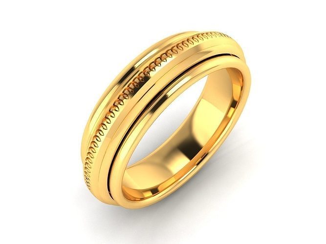 Women Band Ring 3dm render detail 3D print model