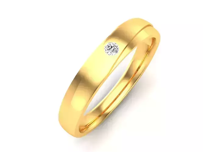 Women Band Ring 3dm render detail