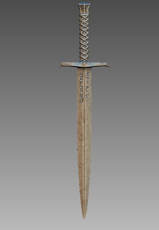 King Arthur sword 3D print model 3D print model_6