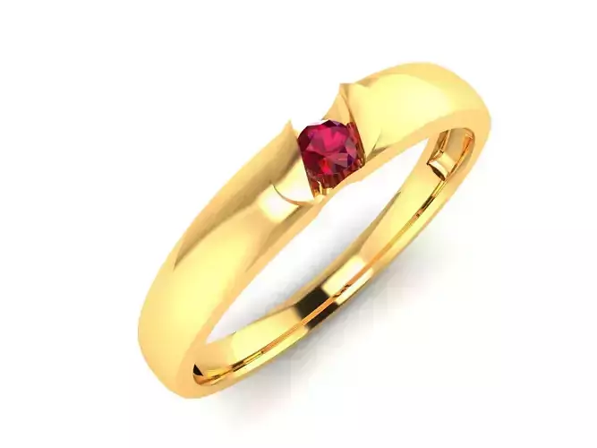 Women Band Ring 3dm render detail