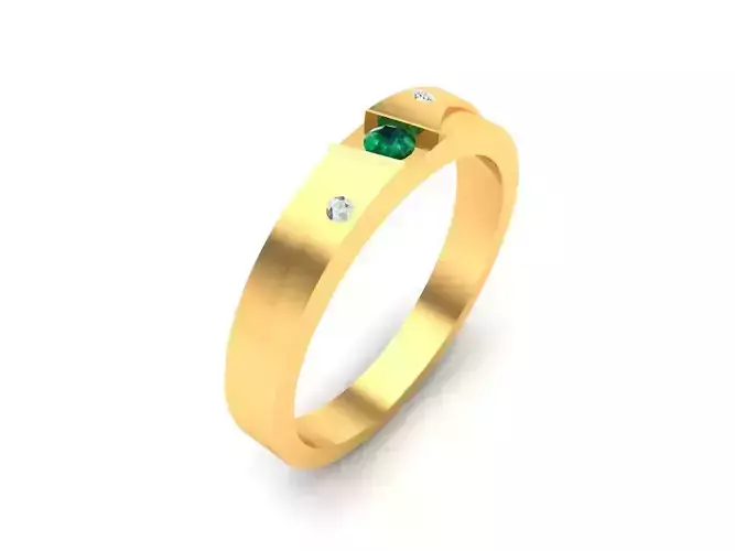 Women Band Ring 3dm render detail