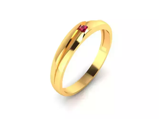 Women Band Ring 3dm render detail