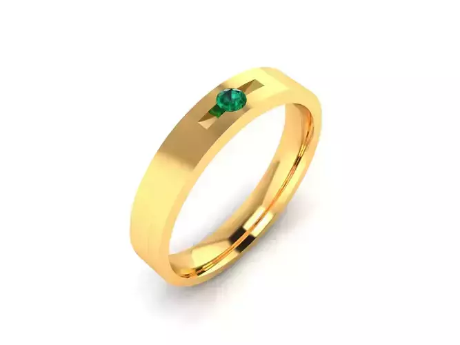 Women Band Ring 3dm render detail