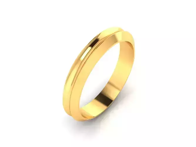 Women Band Ring 3dm render detail