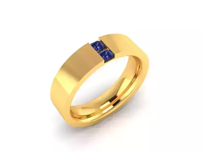 Women Band Ring 3dm render detail