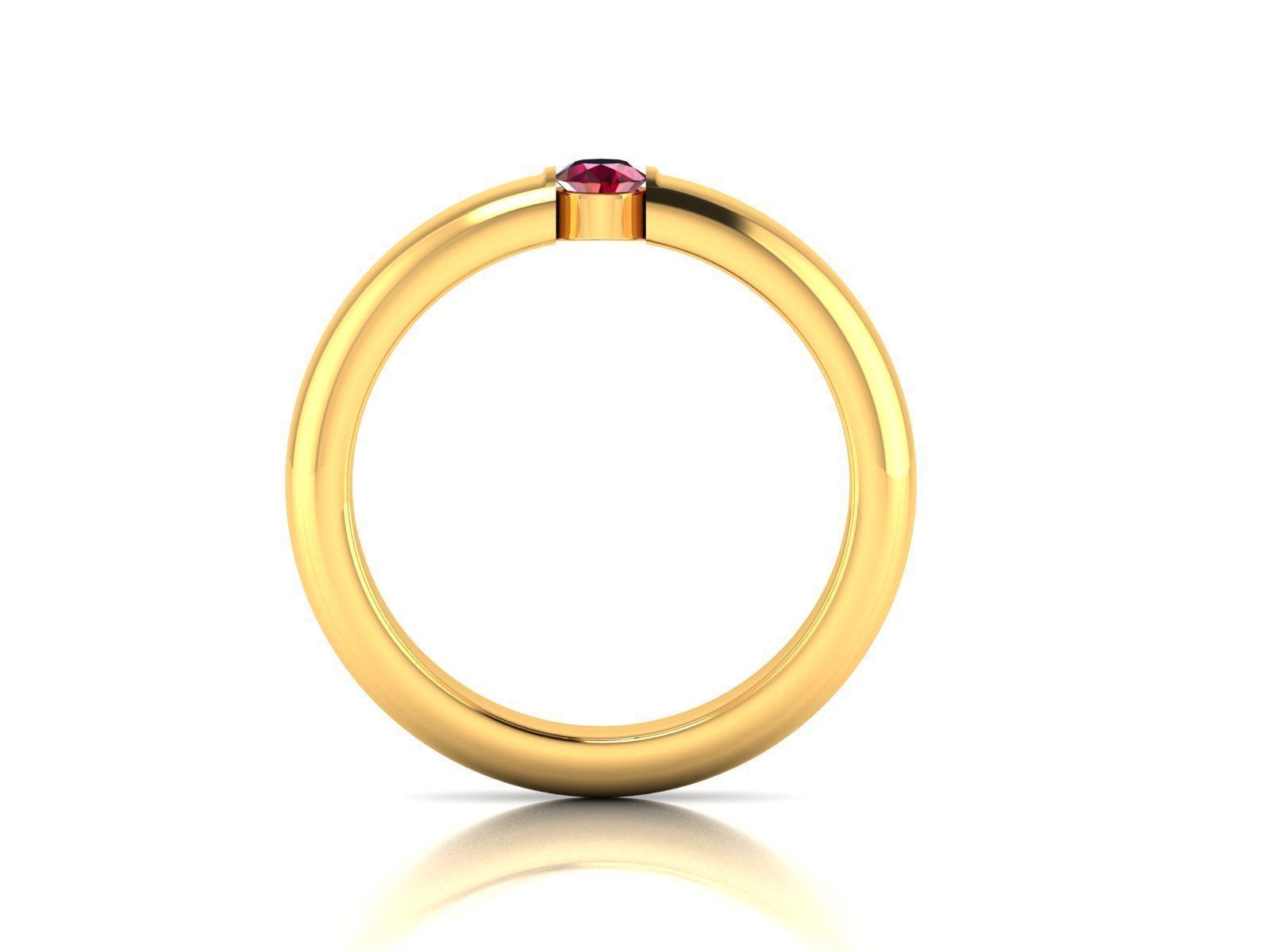Women Band Ring 3dm render detail 3D print model_3