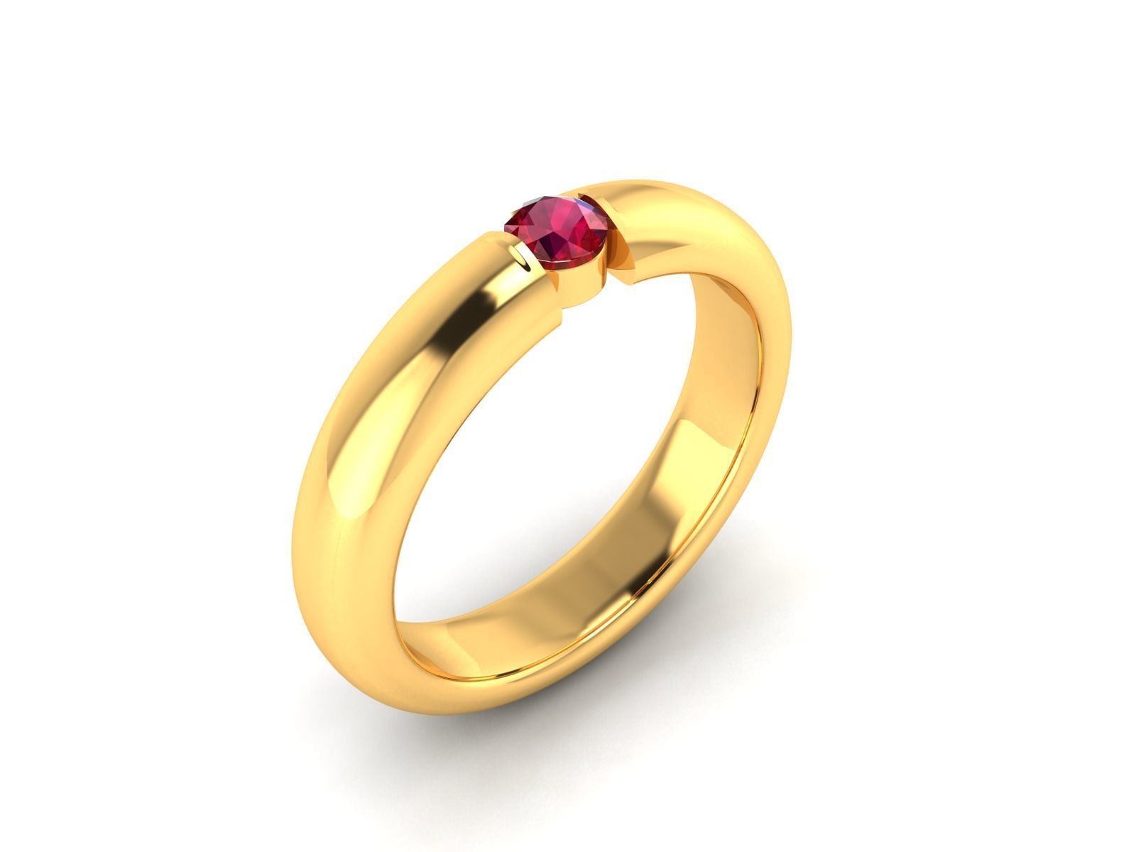 Women Band Ring 3dm render detail 3D print model_1