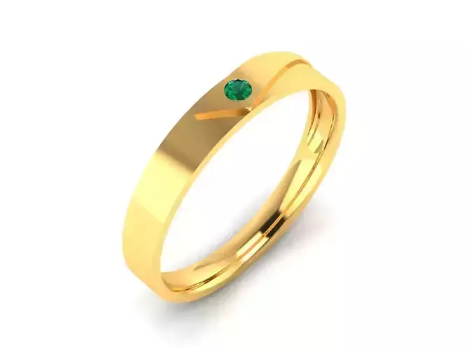 Women Band Ring 3dm render detail