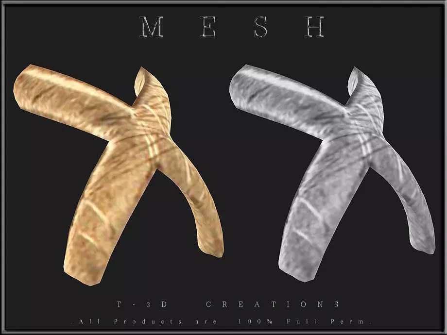 Kiss Stud - Curved Low-poly 3D model