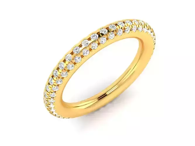 Women Band Ring 3dm render detail