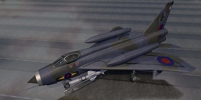 English Electric Lightning F-6 - BAC 3D model