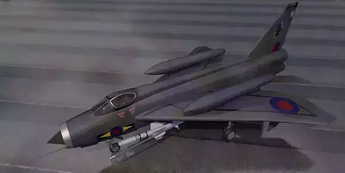English Electric Lightning F-6 - BAC 3D model