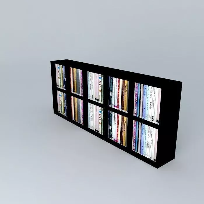 Black shelf Free 3D model