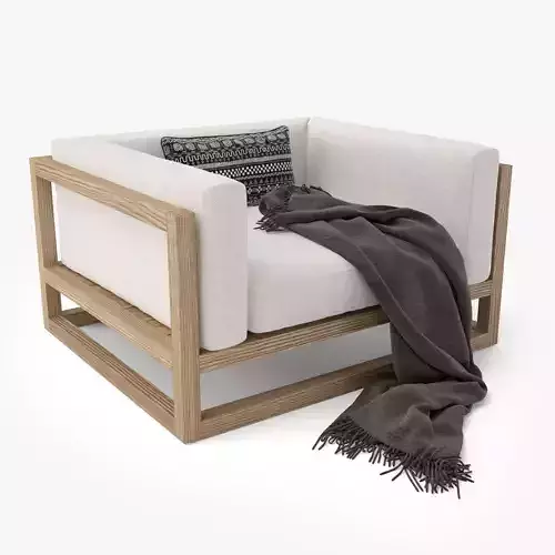 Restoration Hardware Aviara Teak Lounge Chair