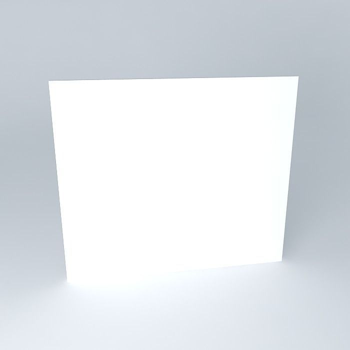 White shelf  Free 3D model_2