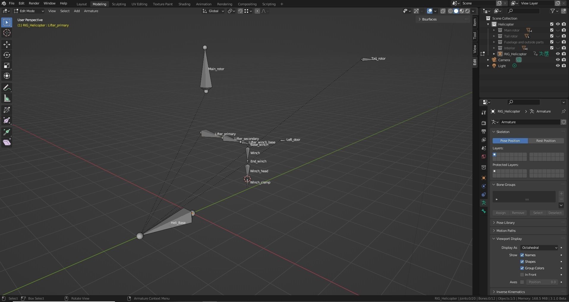 Huey Medevac Bell UH-1H 3D model_23