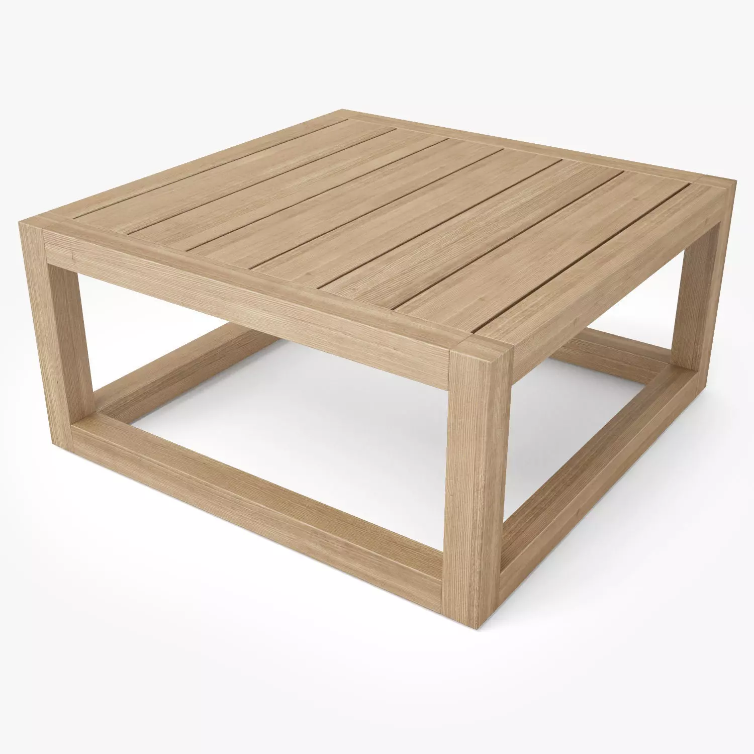 Restoration Hardware Aviara Teak Side Table 3D model_0