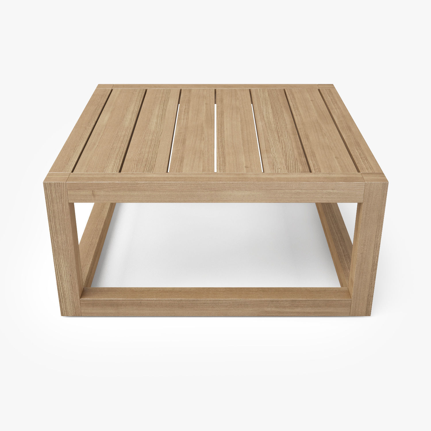 Restoration Hardware Aviara Teak Side Table 3D model_1