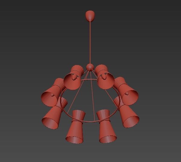 Clarkson Chandelier 3D model_2
