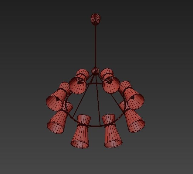 Clarkson Chandelier 3D model_3