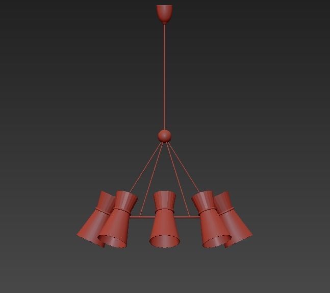Clarkson Chandelier 3D model_1