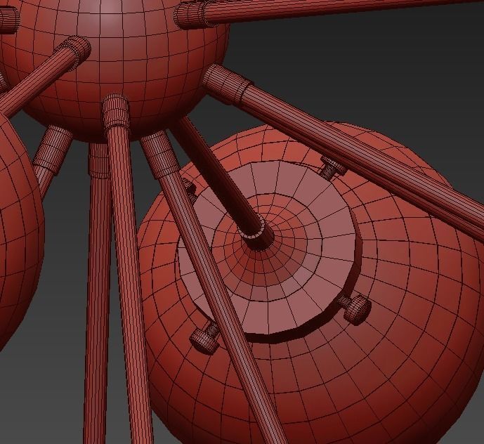 Bordeaux 18 Light Chandelier 3D model_5