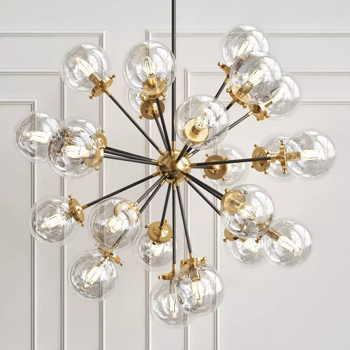 Bordeaux 18 Light Chandelier 3D model_0