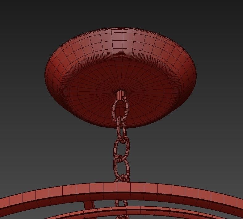 9 Light Pendant 3D model_4