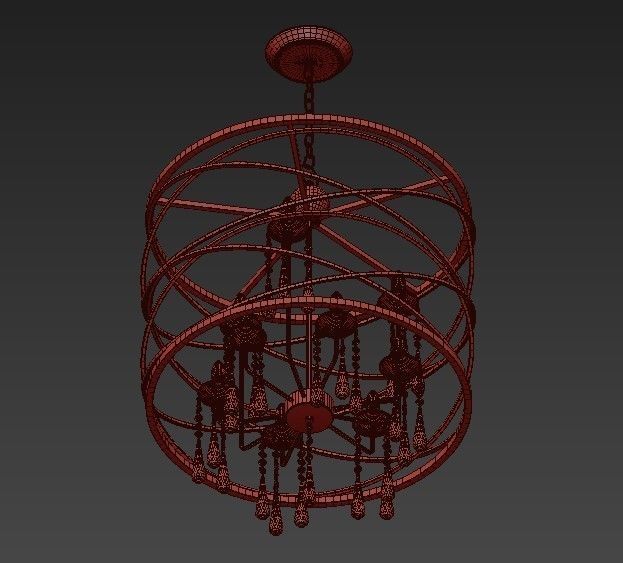 9 Light Pendant 3D model_3