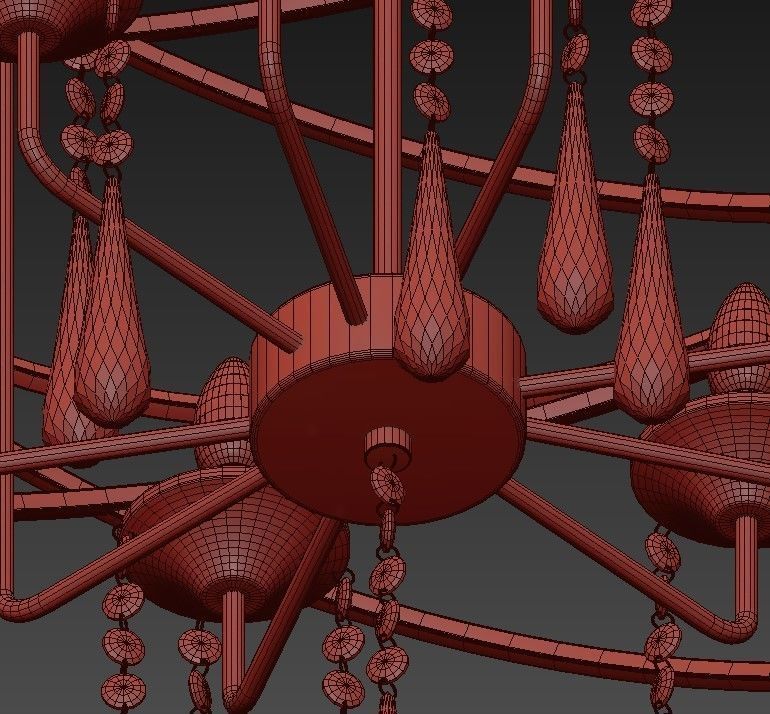 9 Light Pendant 3D model_5