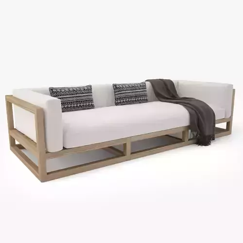 Restoration Hardware Aviara Teak Sofa