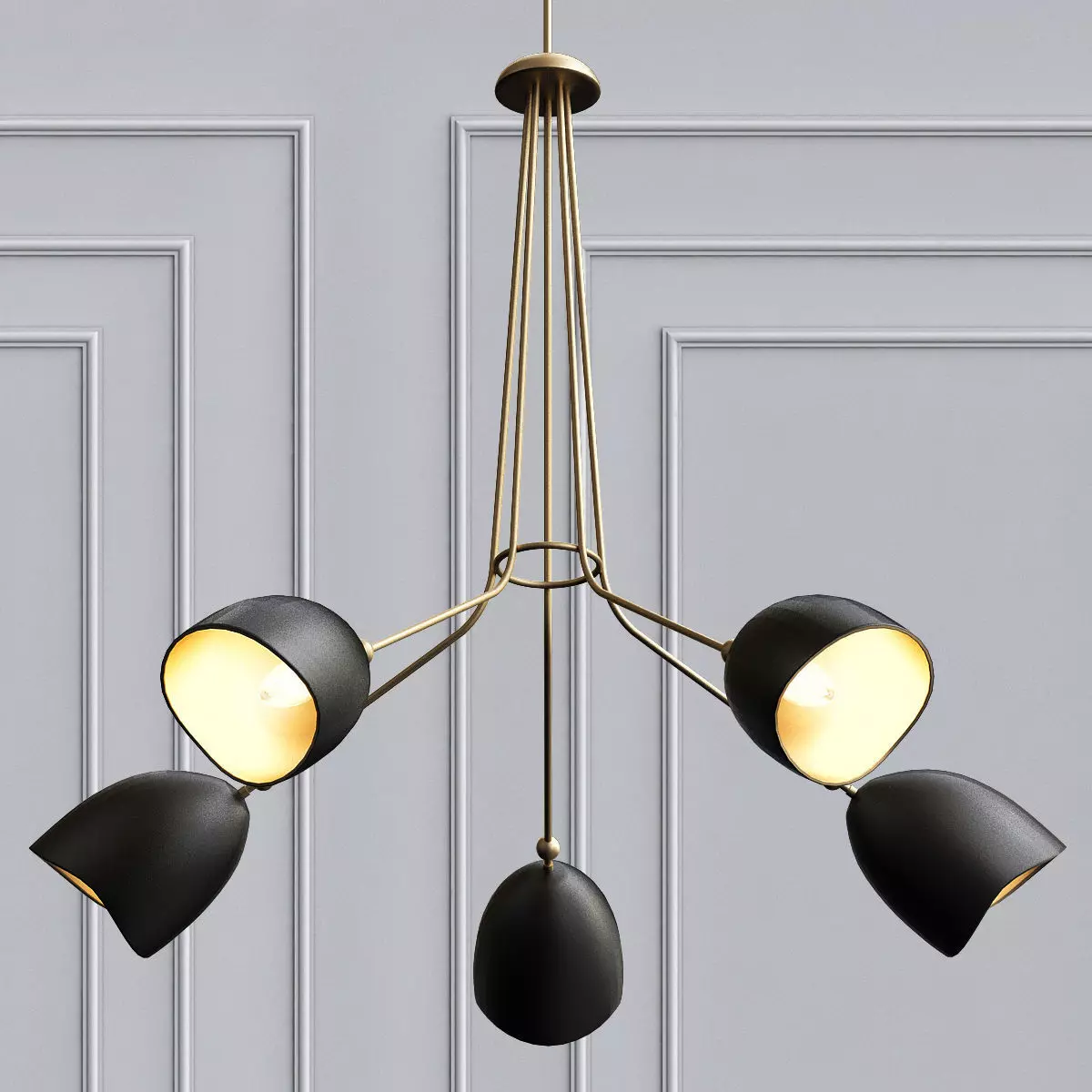 Sommerard Medium 5 Light Chandelier 3D model