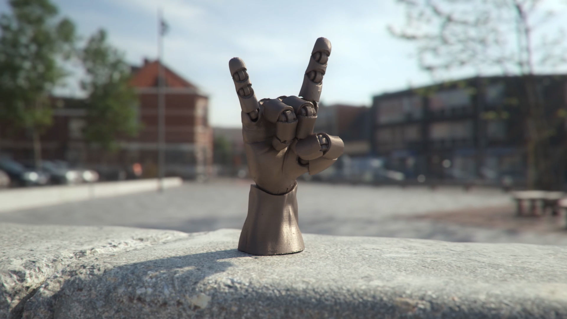 Articulated Poseable Hand - 3DPrint Ready 3D print model_4