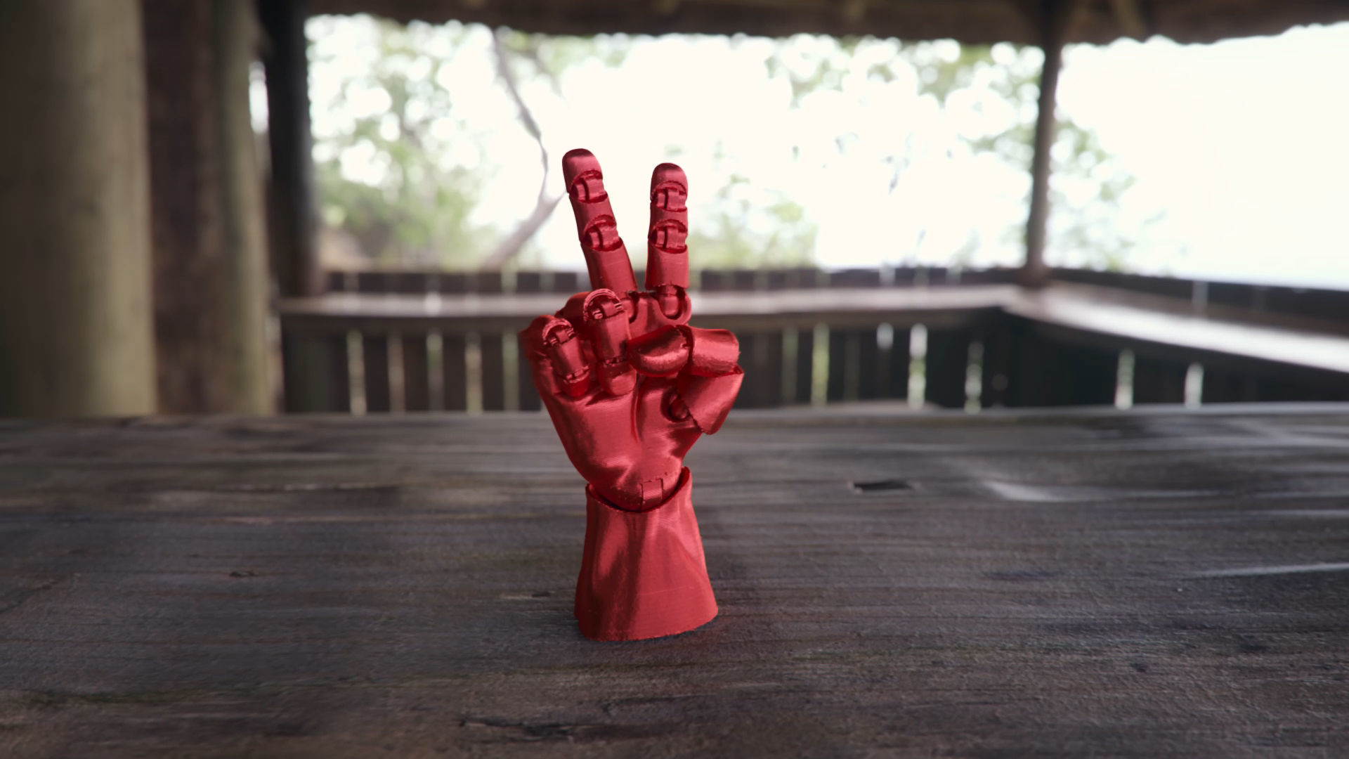 Articulated Poseable Hand - 3DPrint Ready 3D print model_7