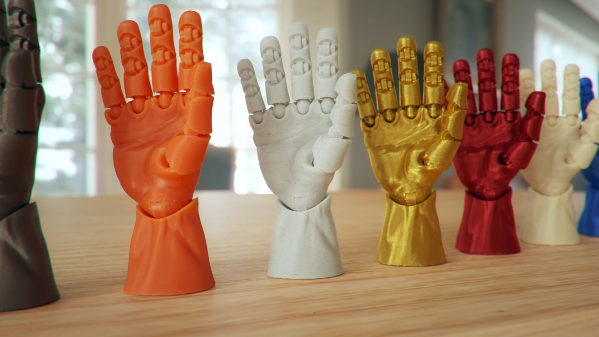 Articulated Poseable Hand - 3DPrint Ready 3D print model_10