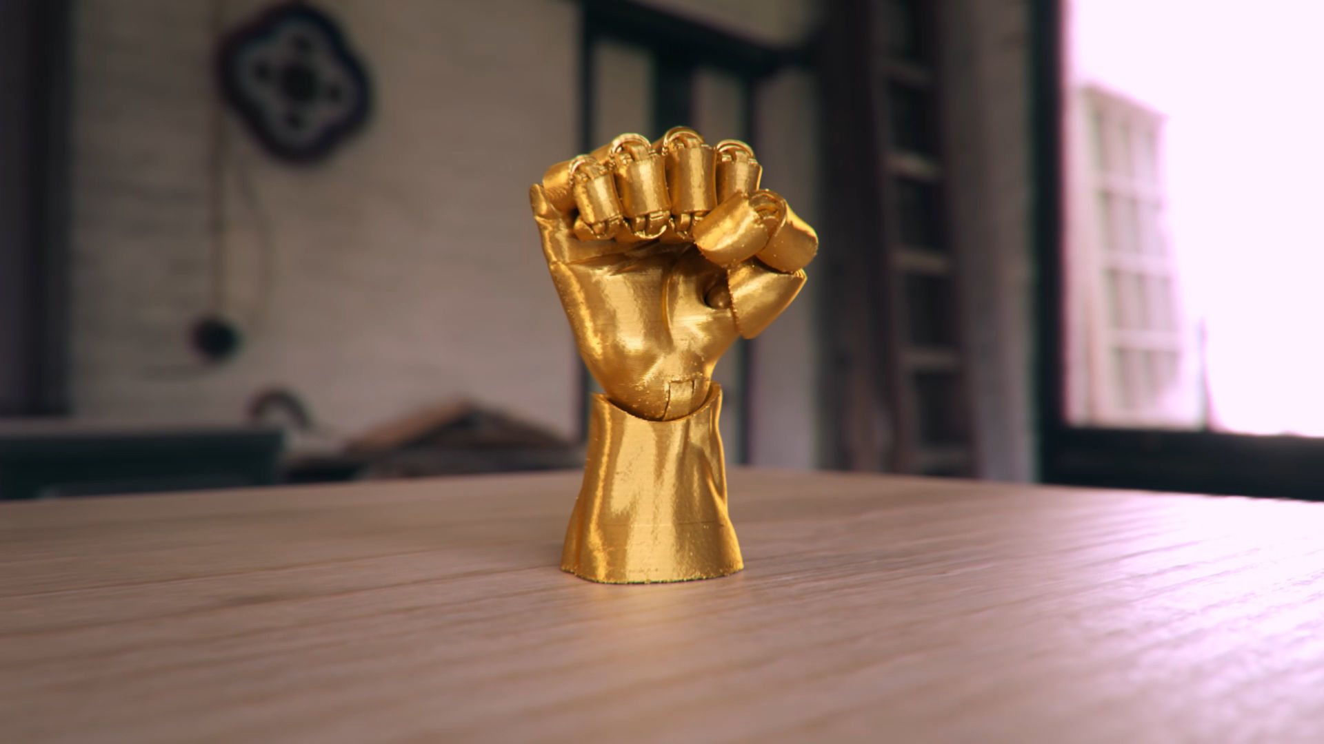 Articulated Poseable Hand - 3DPrint Ready 3D print model_5