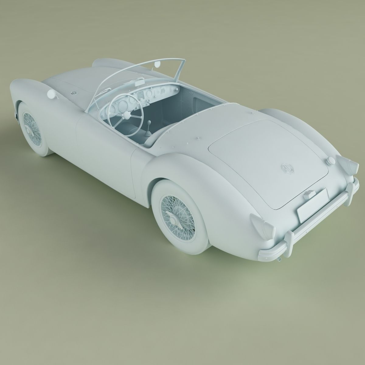 MG MGA 3D model_9