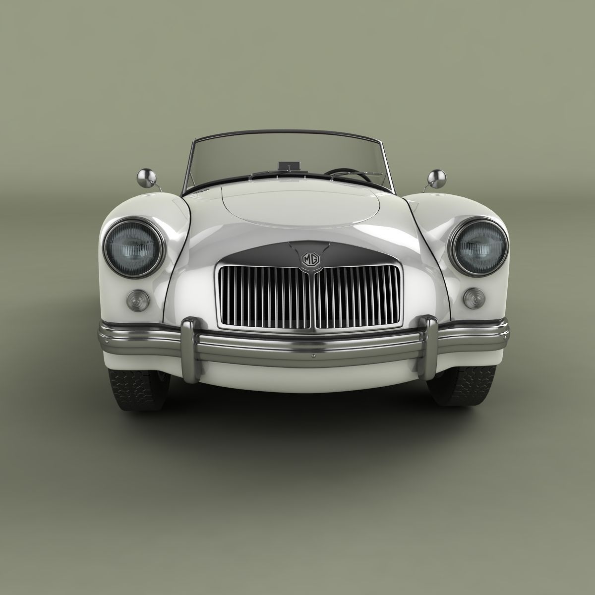 MG MGA 3D model_4