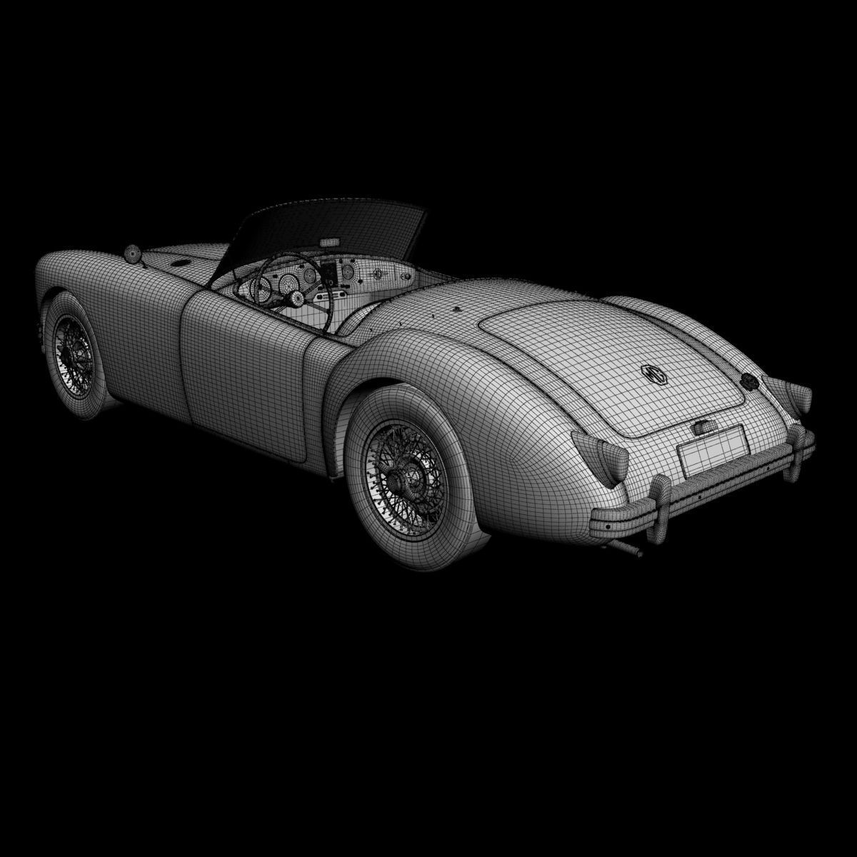 MG MGA 3D model_13