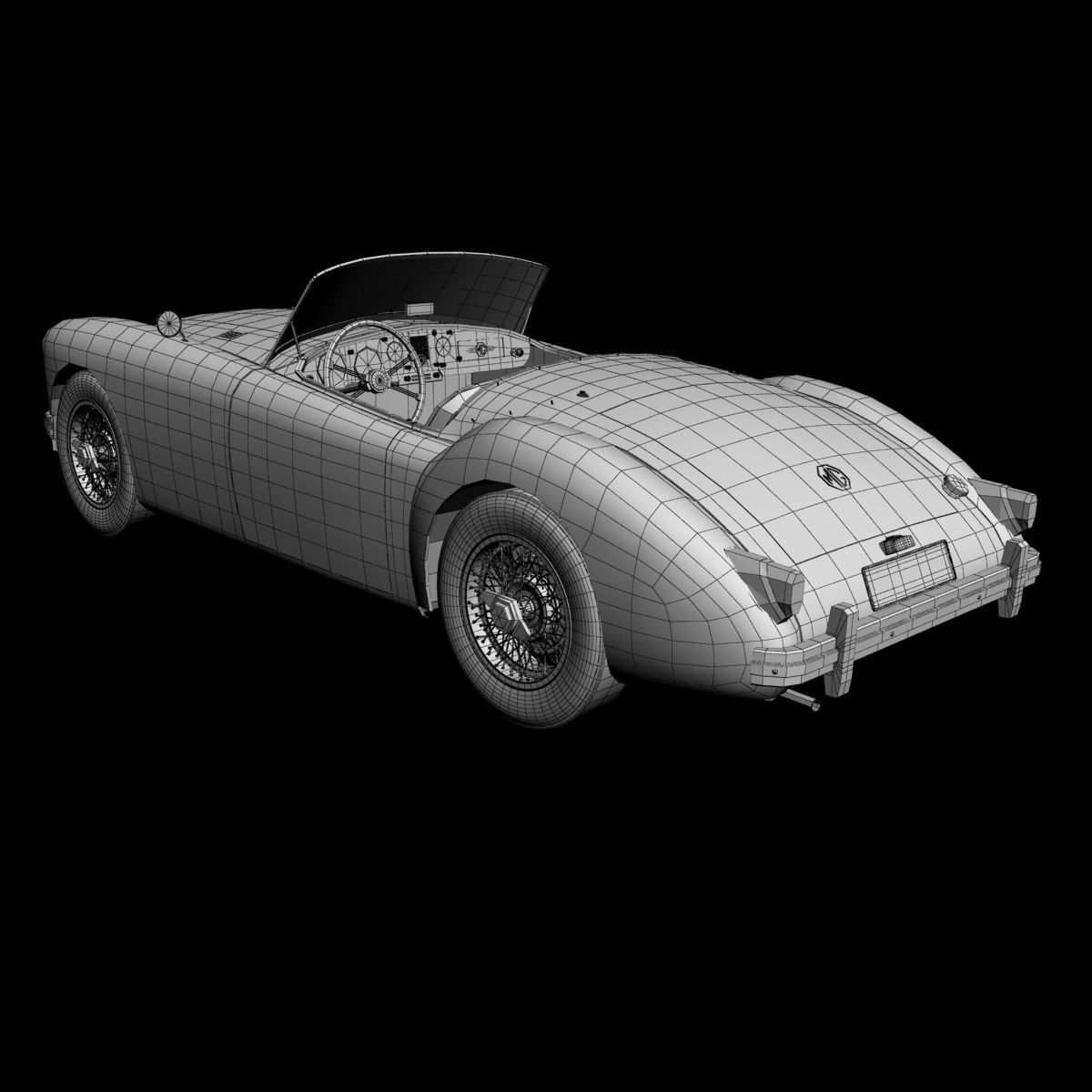 MG MGA 3D model_12