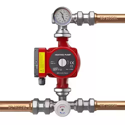 Heating Water Pump with Fittings