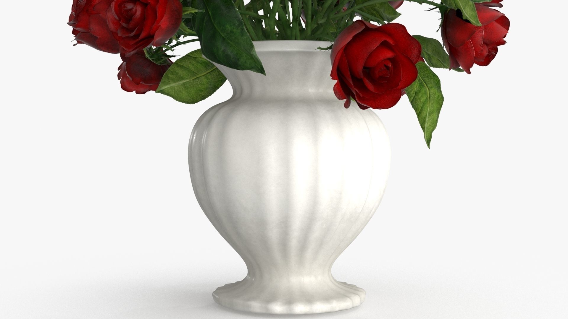Rose Flower Bouquet Low-poly 3D model_12
