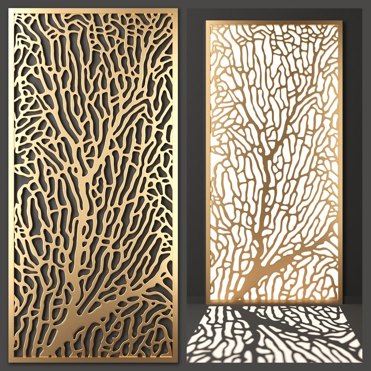 Decorative panel set 40 3D model_1