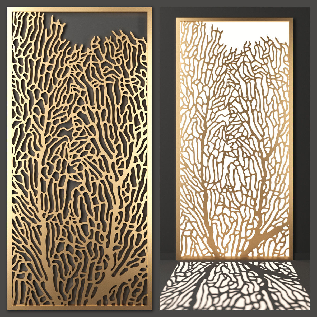 Decorative panel set 40 3D model_2